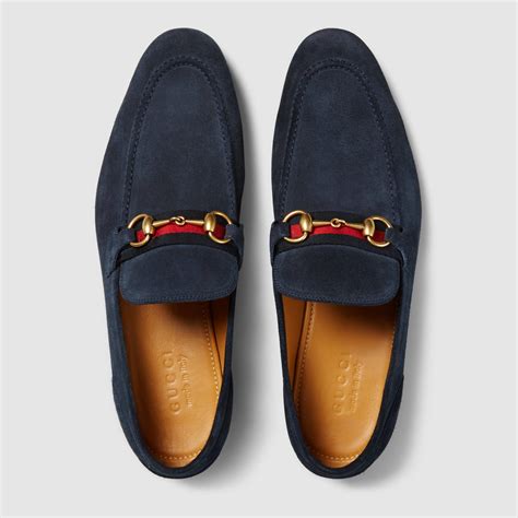 blue suede gucci loafers